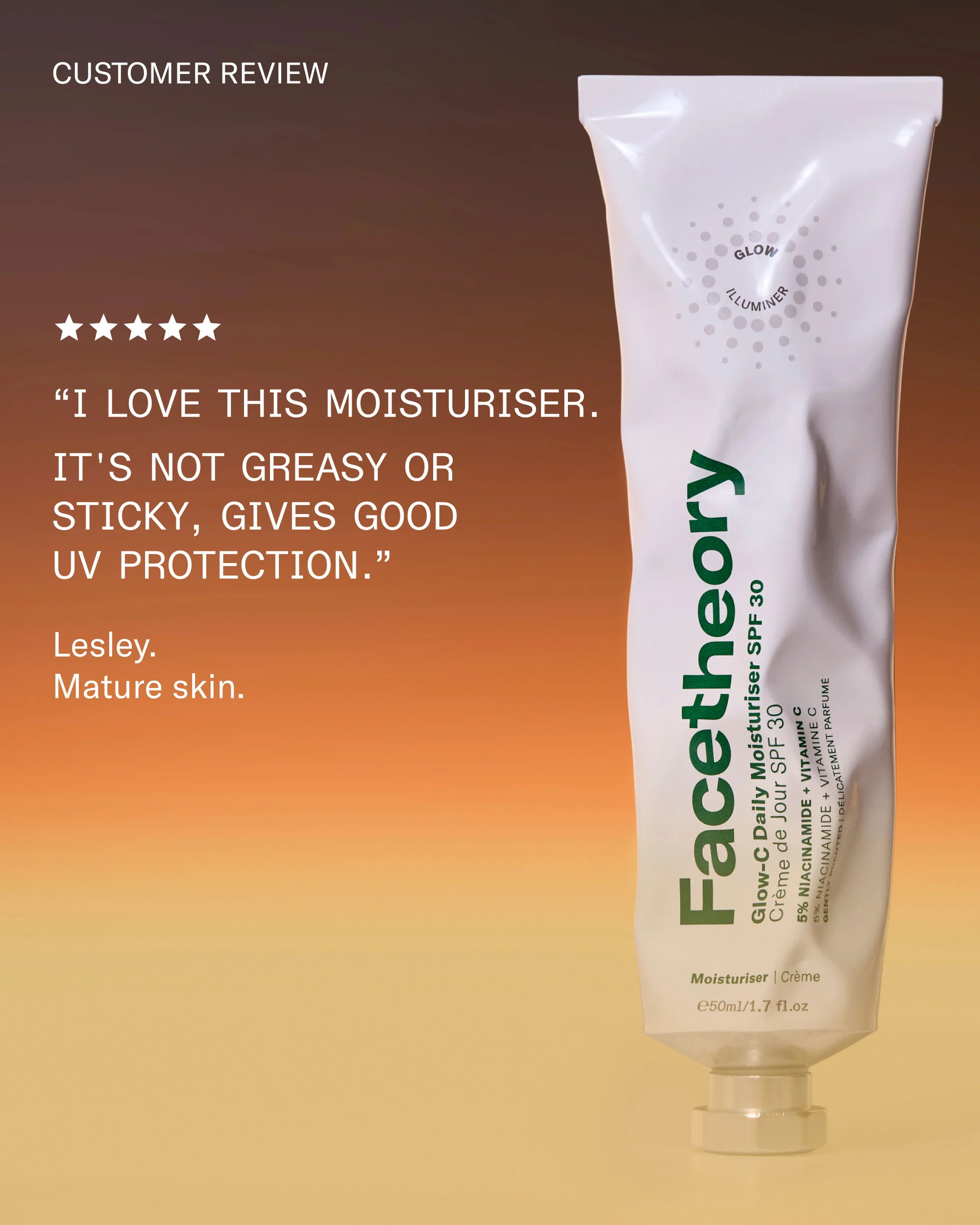 Glow-C Daily Moisturiser SPF 30 - Image 7